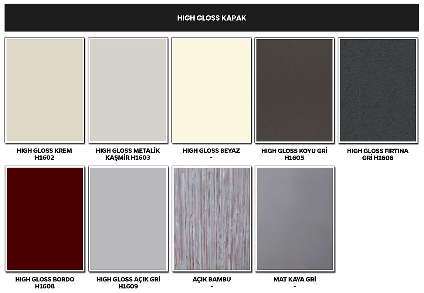 Ekolay Mutfak - Kapak Modelleri