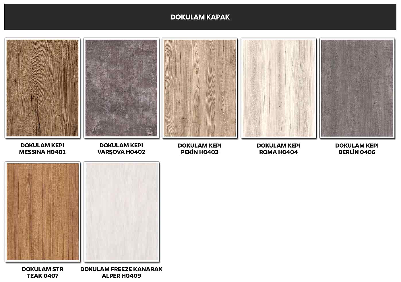 Ekolay Mutfak - Kapak Modelleri